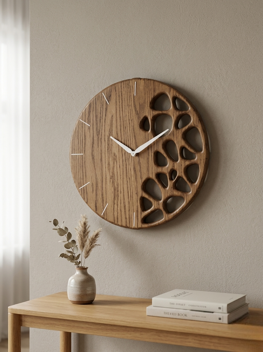 Wooden clock
