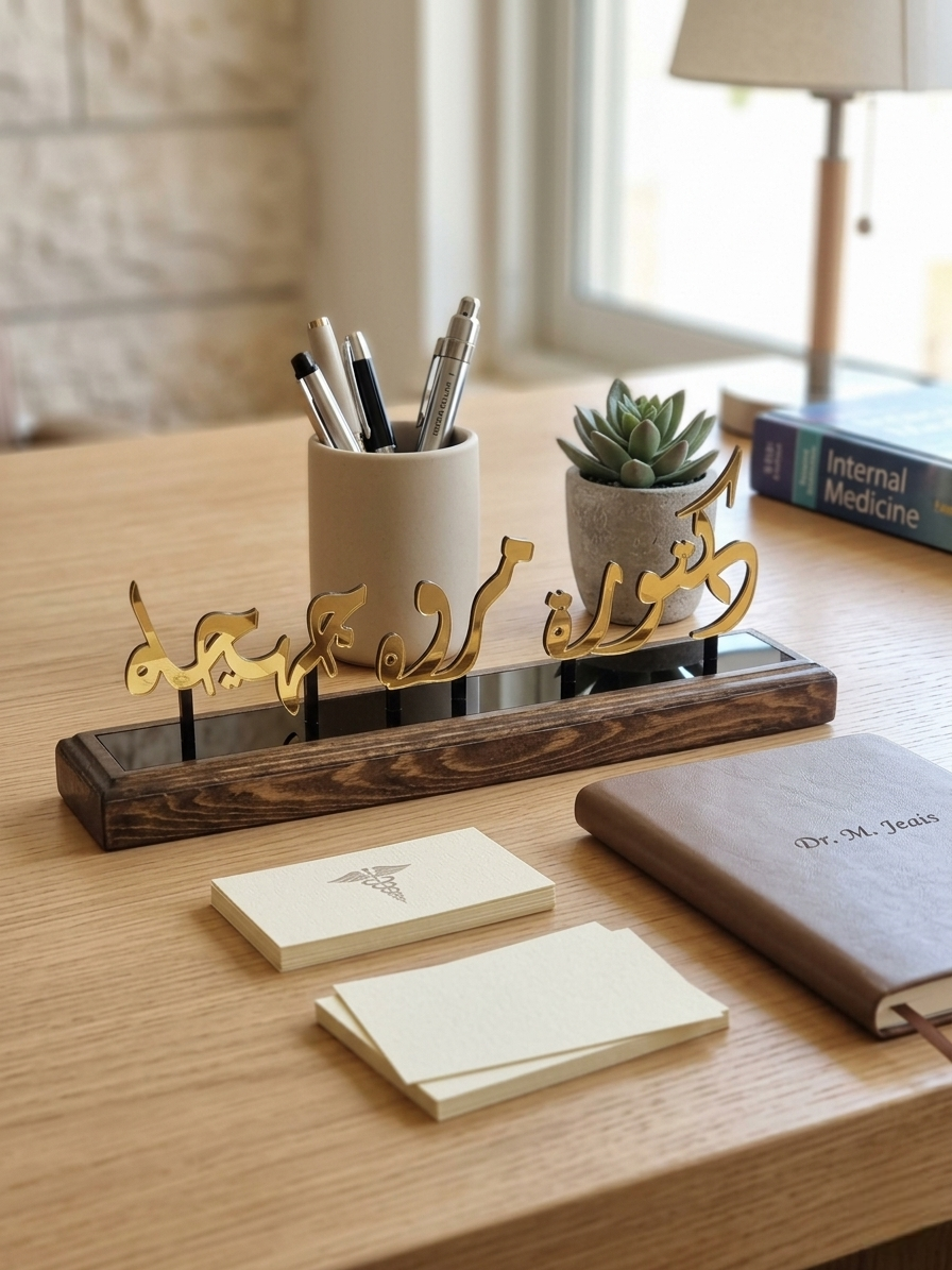 Personalized Plate Desk